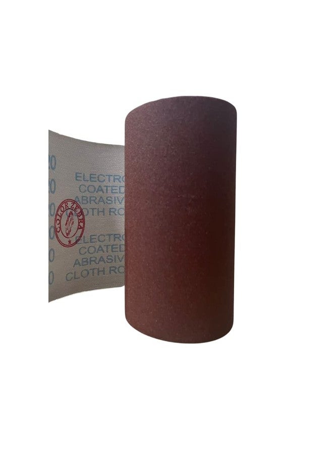 Color Zebra Emery Cloth Roll Sanding Roll Grit - 320 (Size - 4 inch x 1 meter) Pack Of 1. For Grinding Polishing of Metal and Wood - Image 1